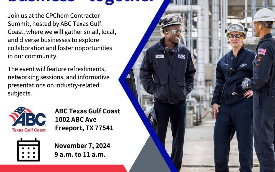 Align Integrity Participating as a Diverse Supplier at the CPCHEM Contractor Summit hosted by ABC Texas Gulf Coast Nov 7, 2024